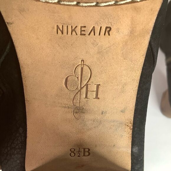 Cole Haan NikeAir Chelsea Black Leather Suede Women’s Ankle Boots Sz 8.5 - Picture 12 of 13